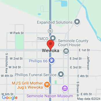 map of 35.1586902,-96.49334569999999