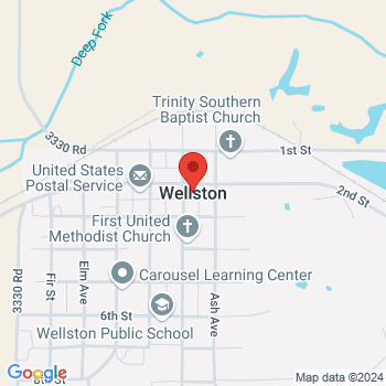 map of 35.6942278,-97.063363