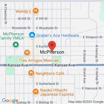 map of 38.3708415,-97.66420869999999