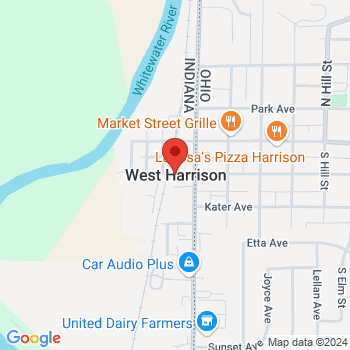 map of 39.2608881,-84.82078489999999