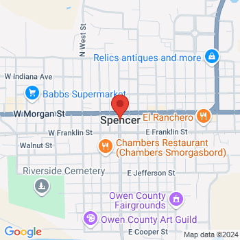 map of 39.2867117,-86.7625058