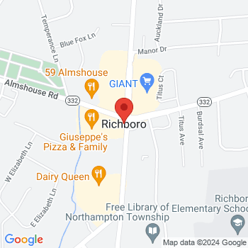 map of 40.2151086,-75.0107245