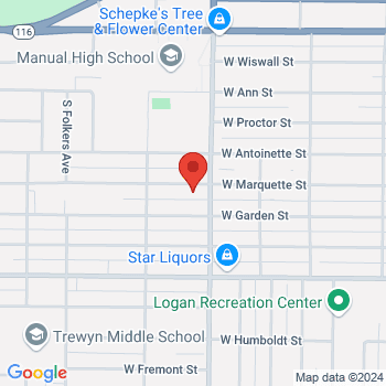 map of 40.6766,-89.63346