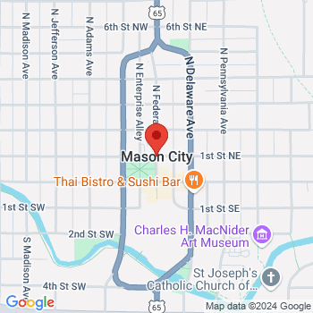 map of 43.1527025,-93.2011021