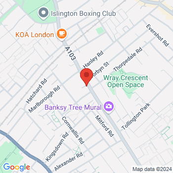 map of 51.5661833375,-0.1214319164