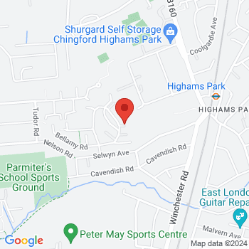 map of 51.6073090532,-0.0056286877