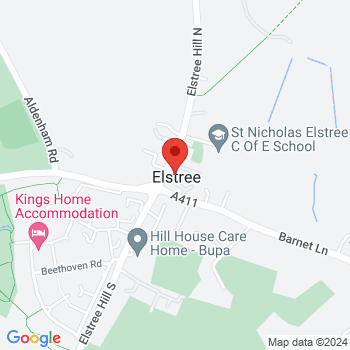map of 51.644142,-0.298193