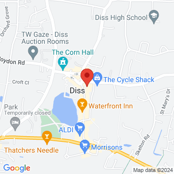 map of 52.376684046,1.1092426677