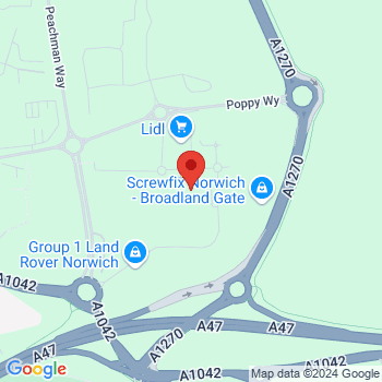 map of 52.6294360895,1.3825292259