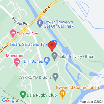 map of 52.9101184677,-3.5915920752